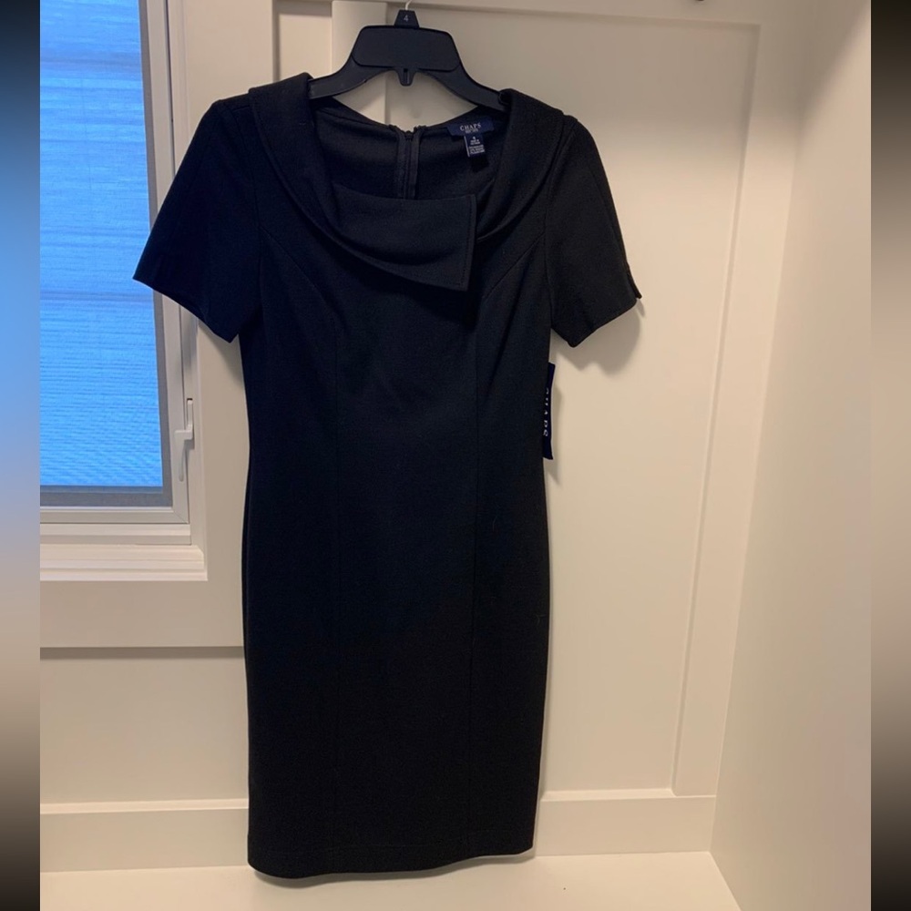 Chaps Black Dress